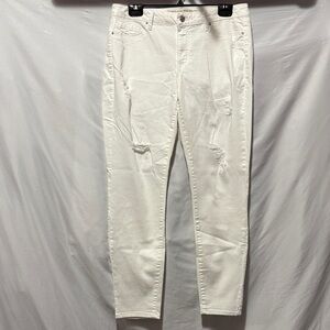 Rewash Women's Skinny Jeans White LL125